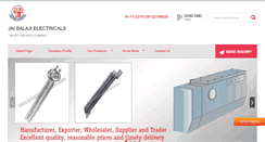 Desktop Screenshot of jaibalajielectricals.com